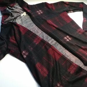Its Our time flannel thin Hoodie EUC XL